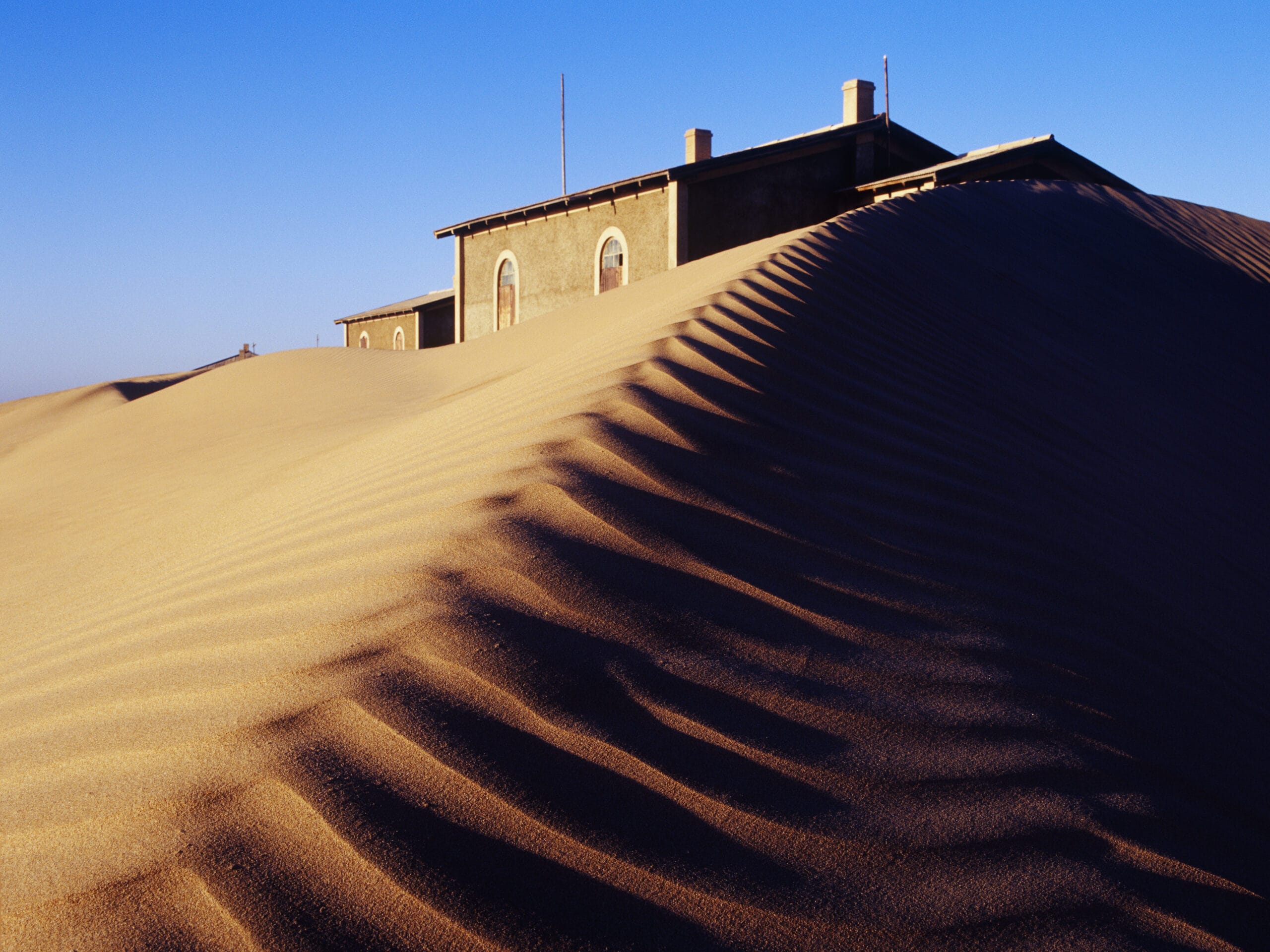 House Buried in Sand, Kolmanskop Ghost Town, Namibia